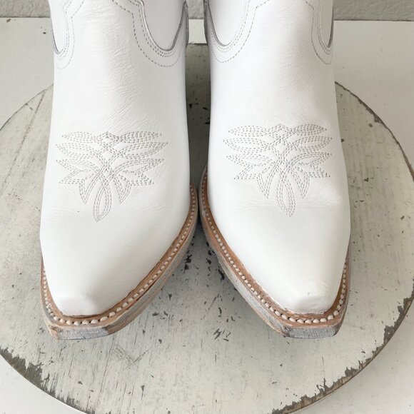 Lane MEGAN MORONEY Smokeshow Cowboy Boots Womens 9.5 White Western Cowgirl Tall - Picture 6 of 10
